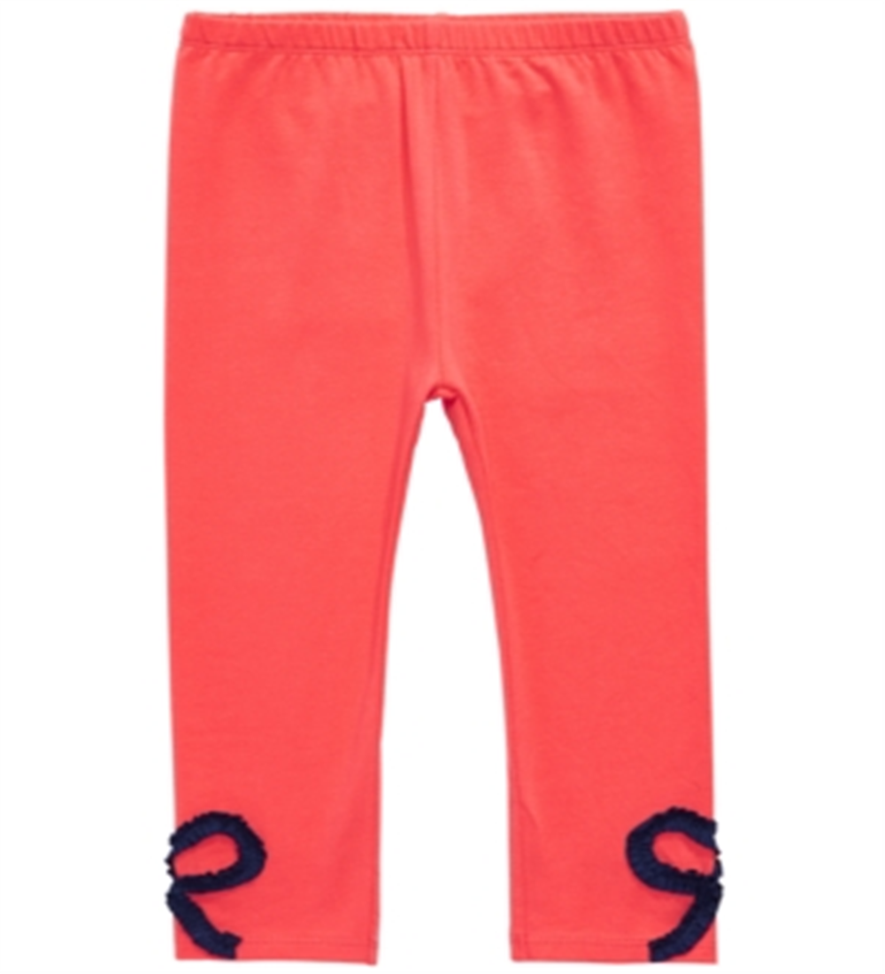First Impressions Toddler Girl's Bow Trim Leggings Orange Size 4T