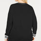 Tommy Hilfiger Women's Plus Cotton V Neck Sweater Black Size 1X