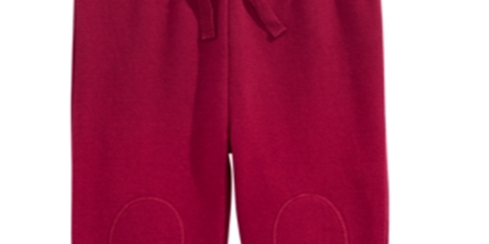 First Impressions Baby Boy's Knee Patch Jogger Pants Red Size 3-6MOS