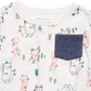 First Impressions Toddler Boy's Forest Print Pocket T-Shirt Gray Size 4T