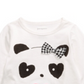 First Impressions Infant Girl's Panda Hearts T-shirt White Size 3-6MOS