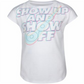 Nike Little Girl's Show up & Show Off Logo T-Shirt White Size 6X