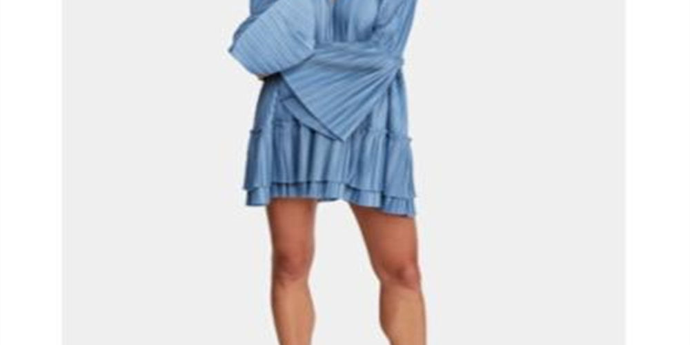 Free People Women's Can't Help It Minidress Blue Size Small