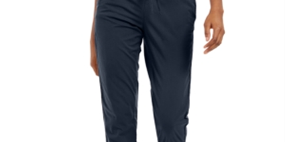 Style & Co Women's Pull on Cuffed Utility Pants Blue Size 2