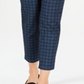 Charter Club Women's Bristol Printed Ankle Jeans Blue Size 12