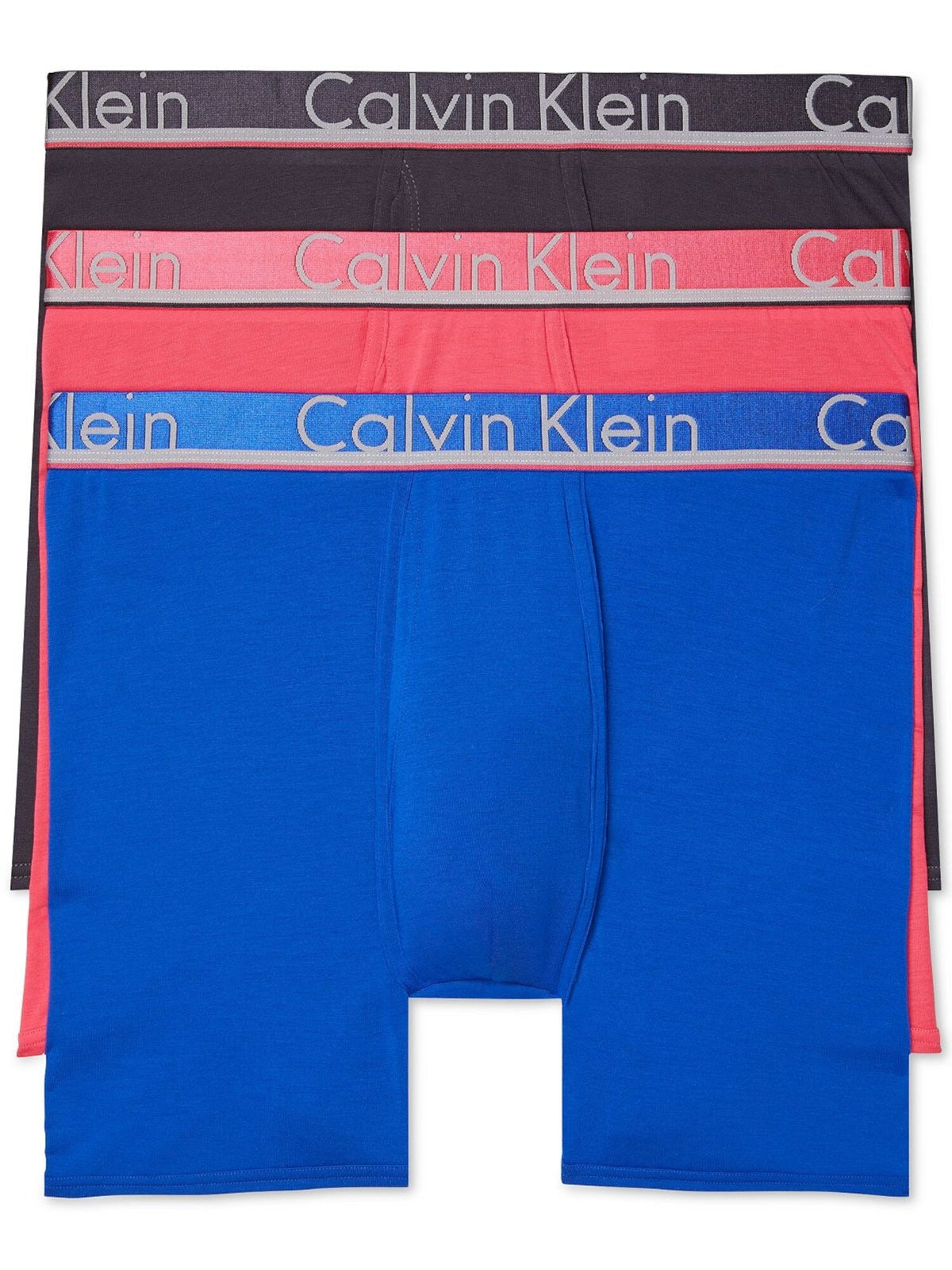 Calvin Klein Men's Pack of 3 Boxer Brief Blue Size X-Large