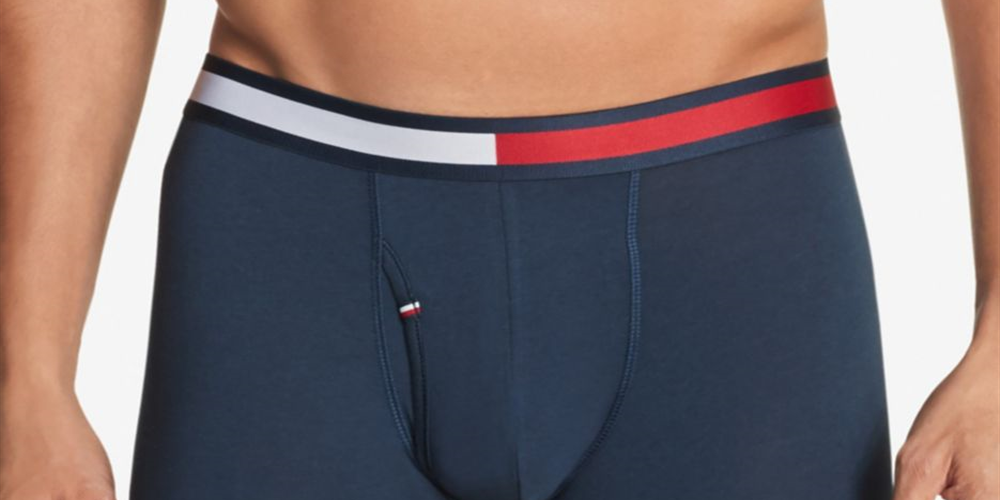 Tommy Hilfiger Men's Modern Essentials Cool Stretch Boxer Brief Blue Size Large