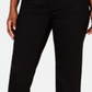 INC International Concepts Women's Curvy Fit Straight Leg Jeans with Tummy Control Black Size 2