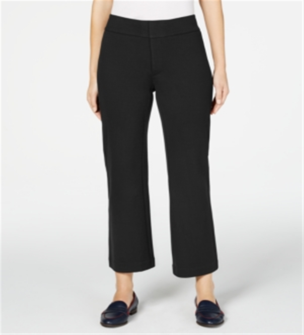 Charter Club Women's Wide Leg Pants Black Size 2 Petite
