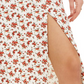 Danielle Bernstein Women's Side Slit Pull on Midi Skirt White Size Large
