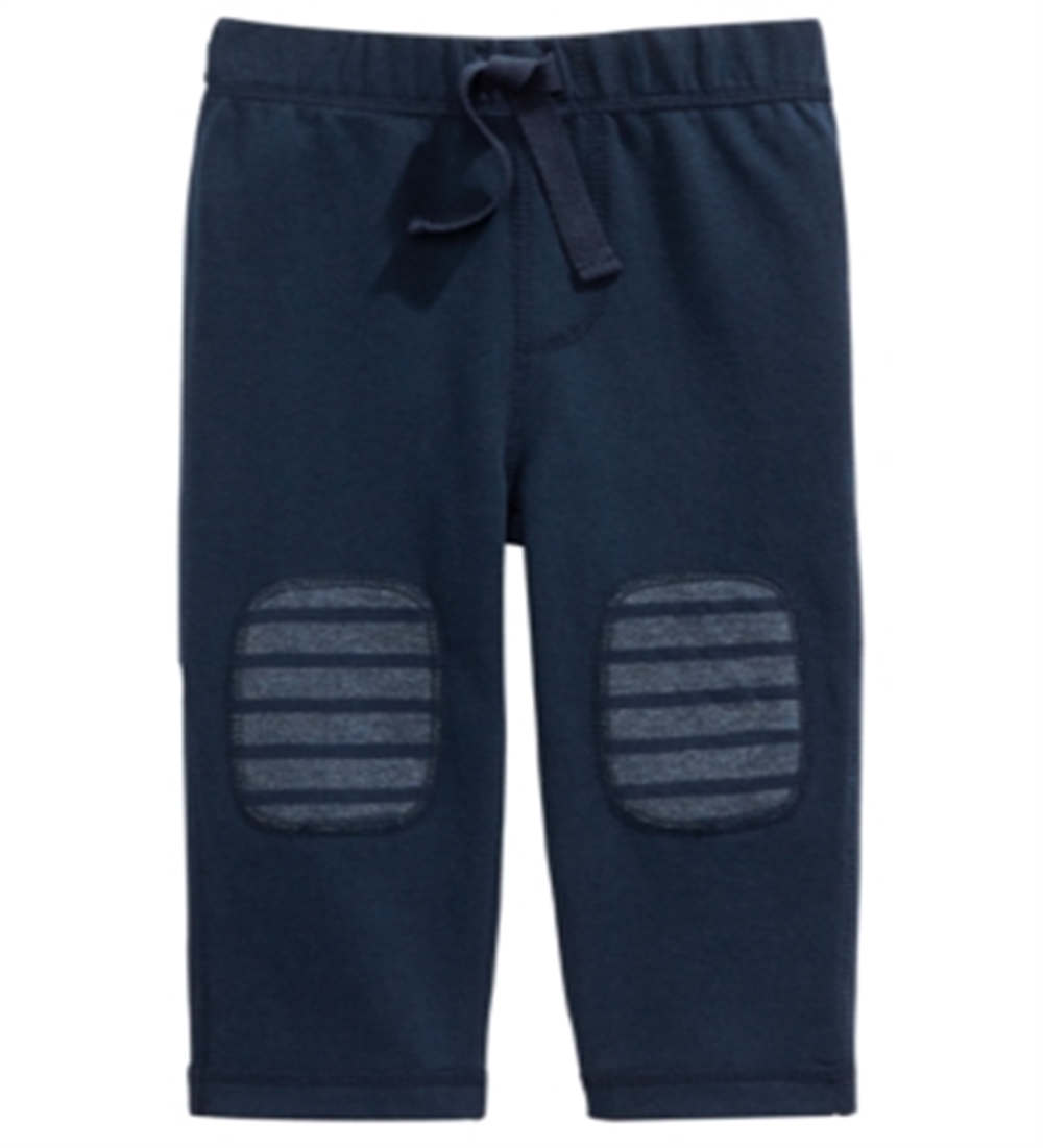 First Impressions Baby Boy's Knee Patch Pants Blue Size 12MOS