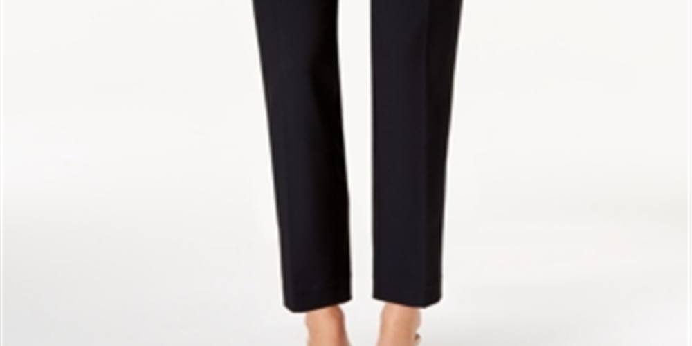 Charter Club Women's Slim Leg Ankle Pants Blue Size 10 Petite
