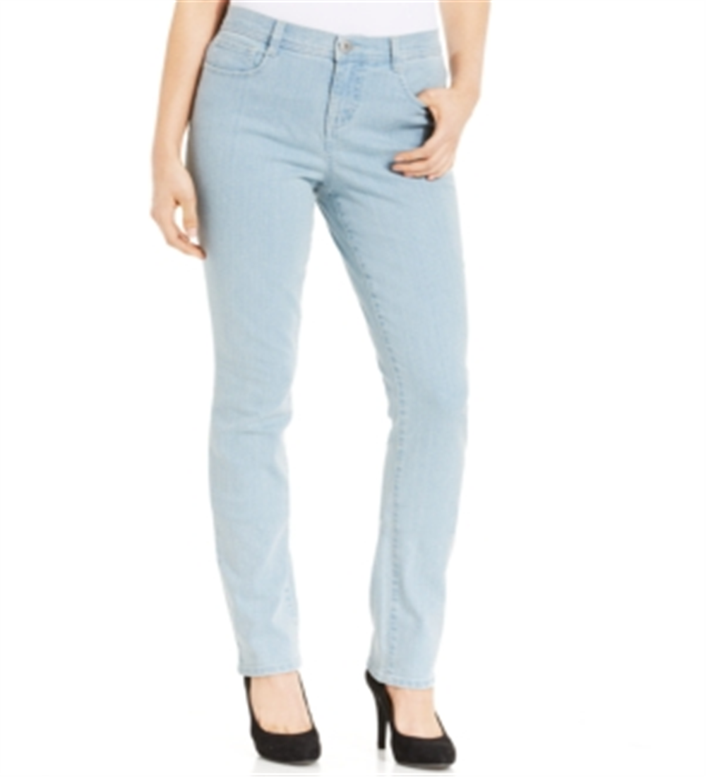 Style & Co Women's Tummy Control Slim Leg Jeans Blue Size 24X4.5
