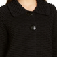 JM Collection Women's Holiday Party Textured Sweater Jacket Black Size Small