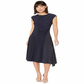 Ralph Lauren Women's Polka Dot Stretch Jersey Dress Blue Size X-Large