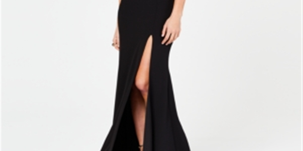 B Darlin Women's Racerback Evening Two Piece Dress Black Size 1/2
