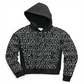 Champion Women's Reverse Weave All Over Print Pullover Hoodie Black Size X-Small