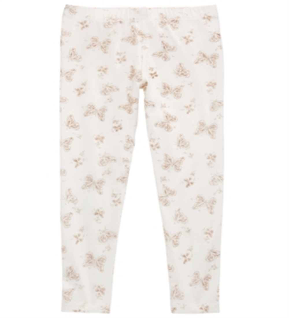 Epic Threads Little Girl's Butterfly Print Leggings Brown Size 6X