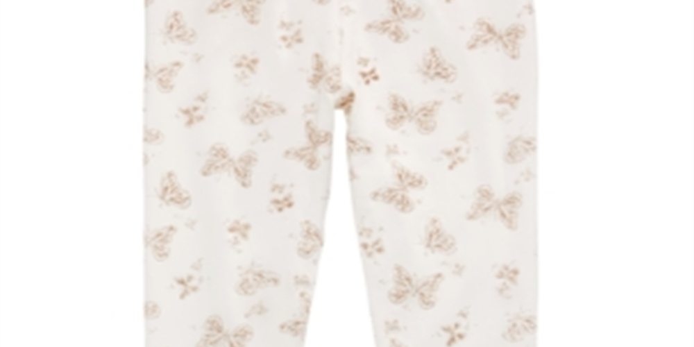 Epic Threads Little Girl's Butterfly Print Leggings Brown Size 6X