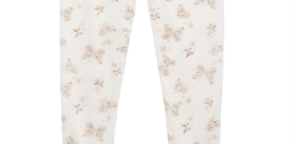 Epic Threads Little Girl's Butterfly Print Leggings Brown Size 6X
