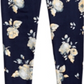 Epic Threads Big Girl's All Over Floral Print Legging -Blue Size M