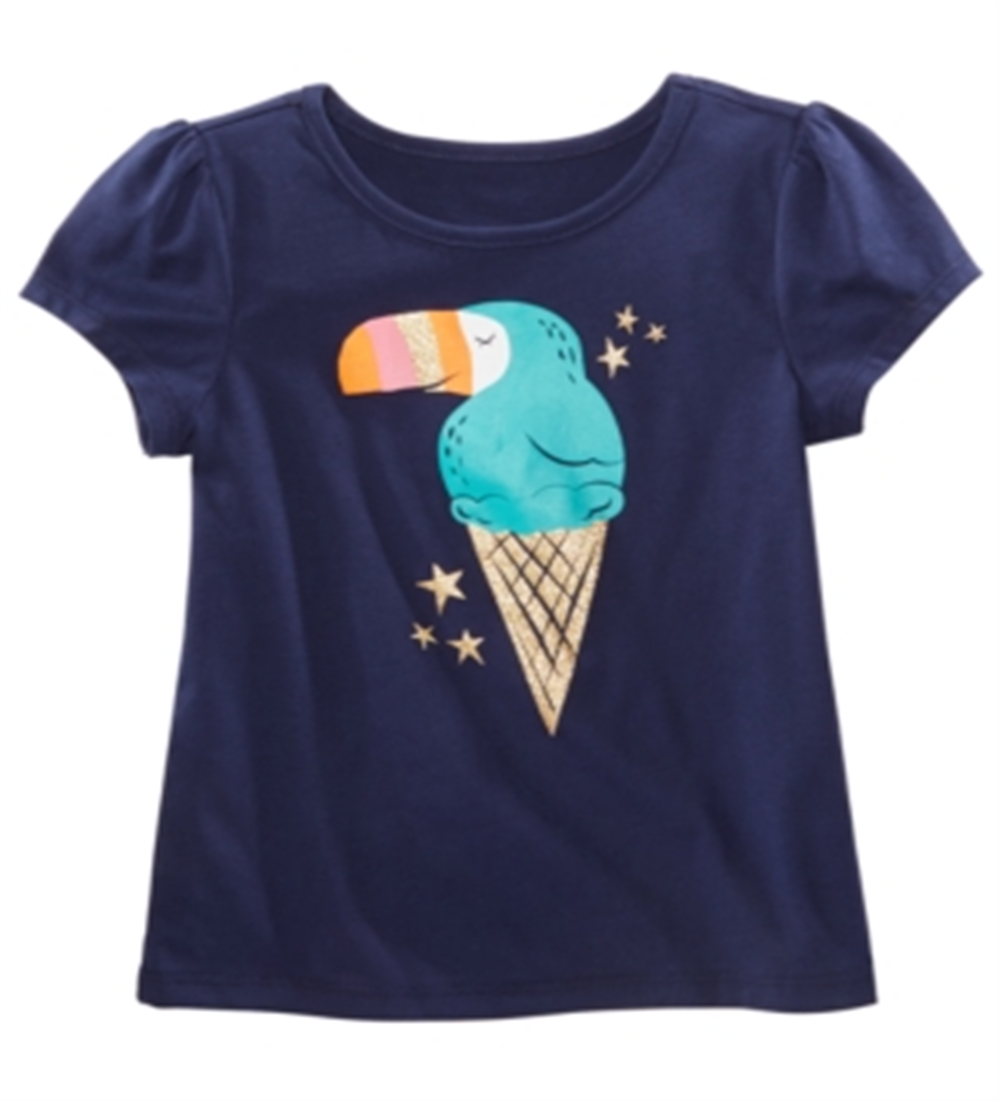 Epic Threads Toddler Girl's Graphic-Print T-Shirt Blue Size 4T