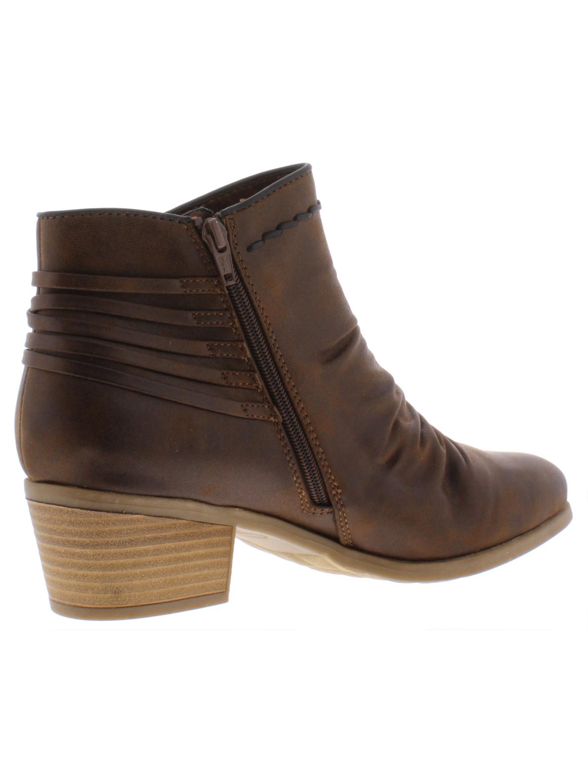 Baretraps Women's Bethany Ankle Almond Toe Booties Brown  Size 6,
