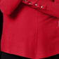 Alfani Women's Sweater Medium Ribbed Snap Detail Pullover Red Size Medium