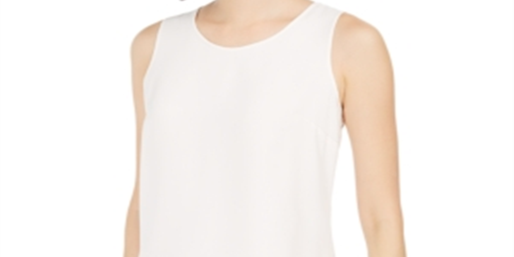 Anne Klein Women's Woven Top White Size X-Large