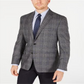 Ralph Lauren Men's Wool Blend Plaid Sportcoat Gray Size 44