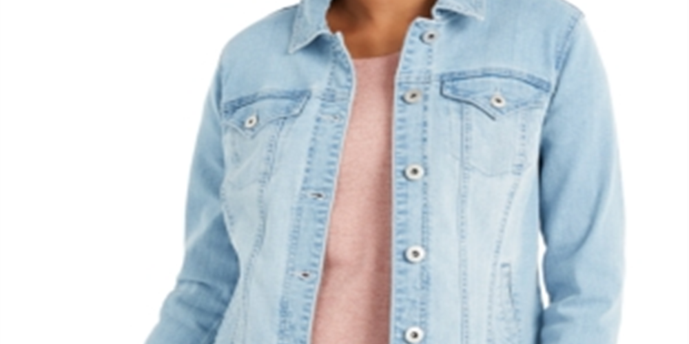 Style & Co Women's Denim Jacket Blue Size M