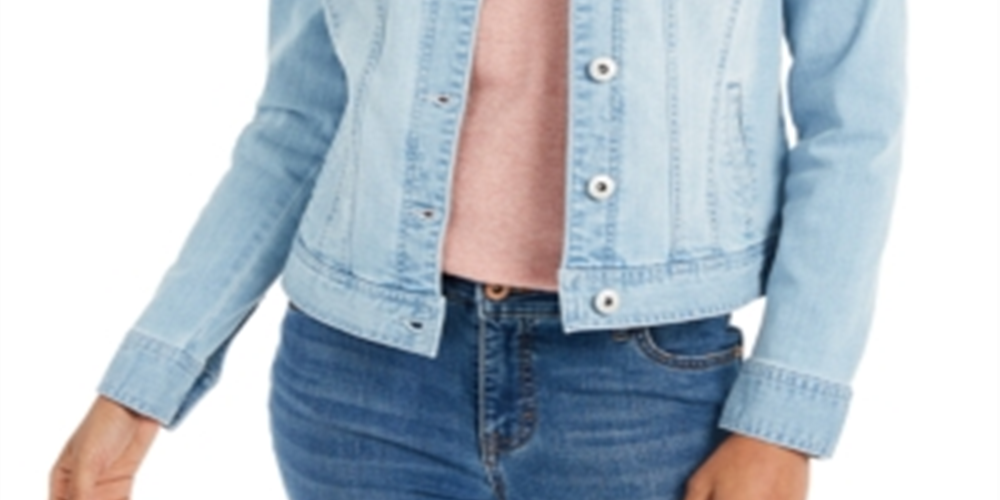 Style & Co Women's Denim Jacket Blue Size M