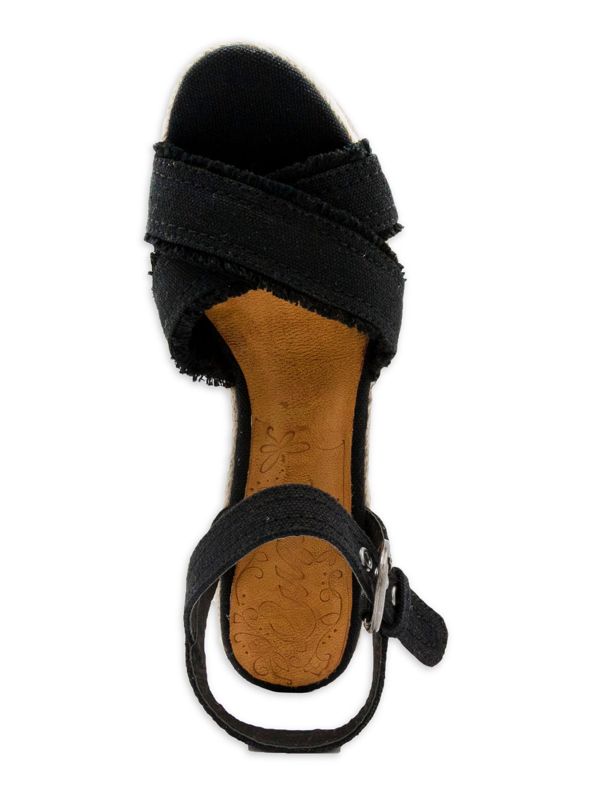 Sugar Women's Fave Wedge Sandal Black Size 7 M