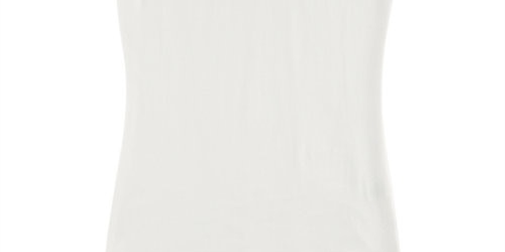 Aveto Junior's V Neck Soft Stretch Knit Solid Tee White Size Small