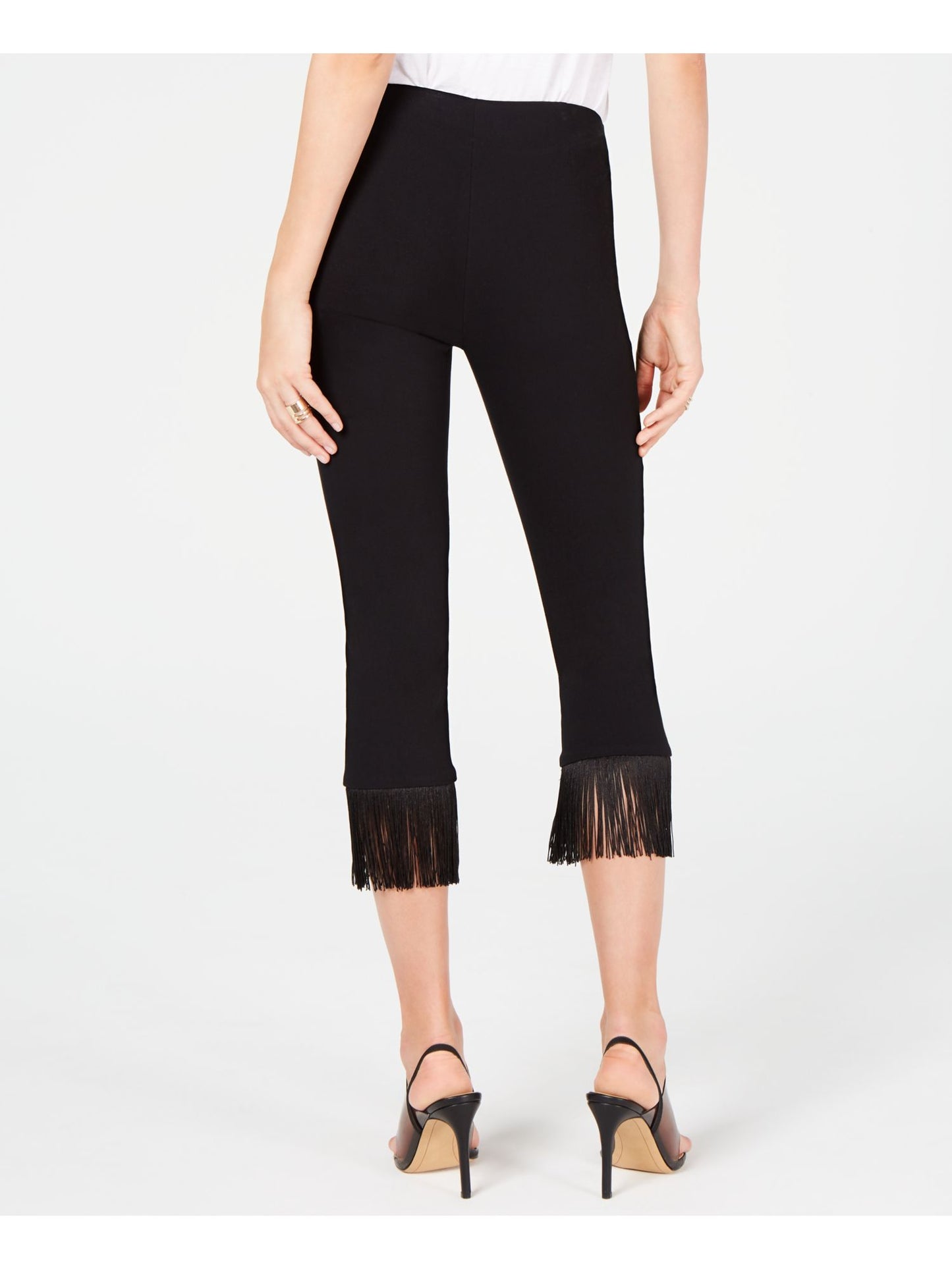 INC Women's  Cropped Pants Black Size 0