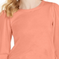 Charter Club Women's Supima Puff-Sleeve Top  Pink Size Small