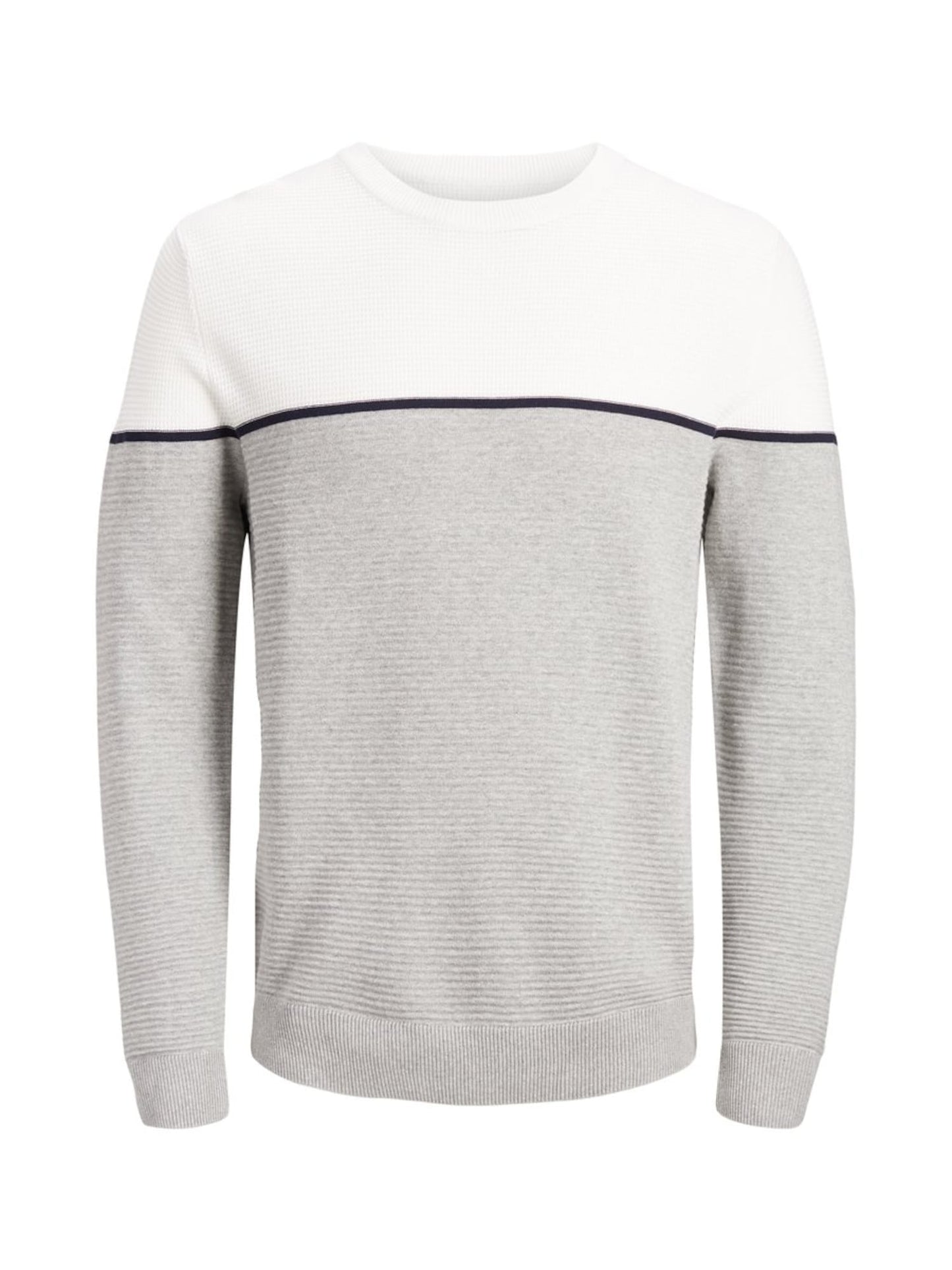 Herren Jorbrit Knit Crew Neck Pullover-Blau Gray Size Small