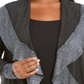 Belldini Women's Plus Size Sequin Trim Cardigan - Heather/Charcoal Gray Size 1X
