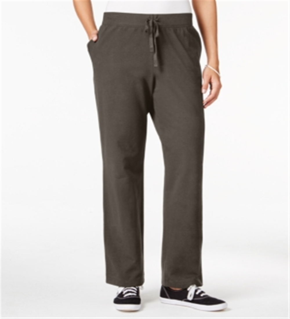 Karen Scott Women's Drawstring Active Pants Brown Size Petite