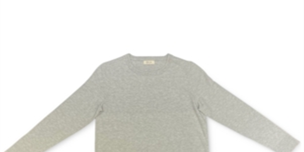 Style & Co Women's Crewneck Sweater Light Grey Heather Size S