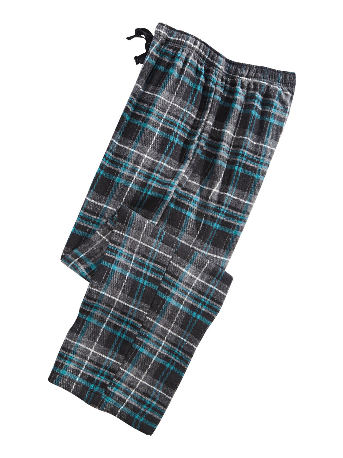 Perry Ellis Men's Plaid Flannel Pajama Pants -Gray Size X-Large