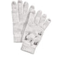 INC Women's Gemstone-Embellished Tech Soft Gloves White One Size