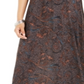 Style & Co Women's  Printed Pull-on Maxi Skirt  - Eccentric Gray Size Medium