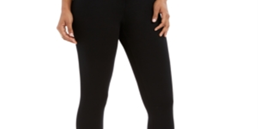 Style & Co Women's Snowflake Stud Leggings Black X-Small