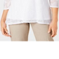 JM Collection Women's  Petite Overlay Necklace Top Bright White Size Petite S