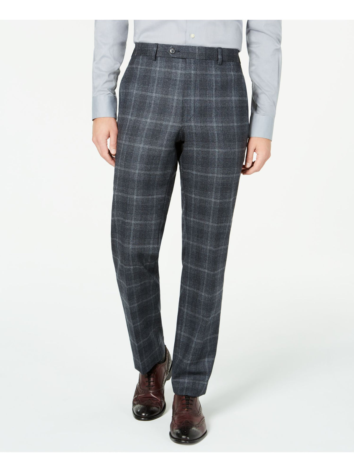 Lauren by Ralph Lauren Men's Dress Pants  Plaid Wool  Black Size 33X30