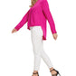 DKNY Women's Twist-Front Pullover Blouse Pink Size Medium