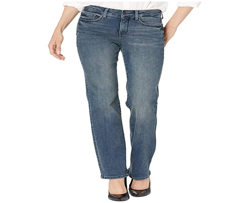 NYDJ Women's Marilyn Straight Jeans in Lombard  Blue Size 6