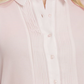 DKNY Women's  Button up Long Sleeve Collared Pink Top L