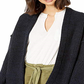 Free People Women's Open Cardigans High Hopes Open Cardigan Black Size Large